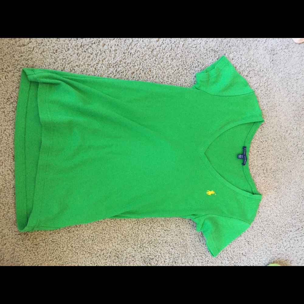 Green vneck